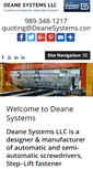 Mobile Screenshot of deanesystems.com