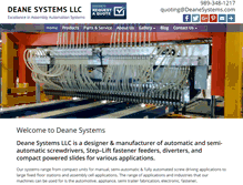Tablet Screenshot of deanesystems.com